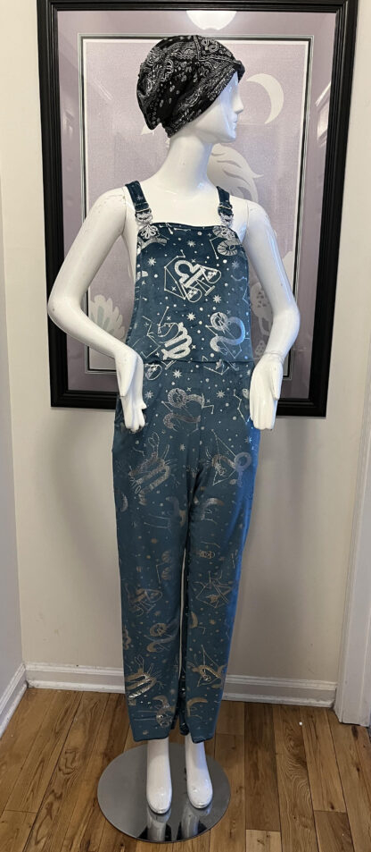 Overalls - Teal Blue Star Signs
